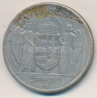 1930. 5P Ag "Horthy jobbra" T:3
Adamo P8