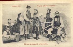 Sáros vármegye Tapoly, népviselet