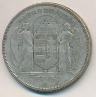 1930. 5P Ag "Horthy jobbra" T:3
Adamo P8