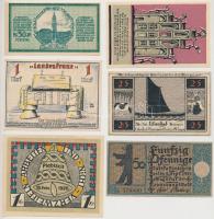 Németország / Weimari Köztársaság 1918-1922. 6db klf szükségpénz, közte Berlin, Kiel, Lilienthal T:I...