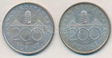 1993. 200Ft Ag "MNB" (2x) T:2