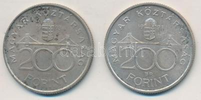 1993. 200Ft Ag "MNB" (2x) T:2
