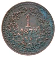 1878KB 1kr Cu, 2x1 makk T:2, patina, apró ph. 1878KB 1 Kreuzer Cu, 2x1 acorn, C:XF patina, small edge error Adamo M4.1