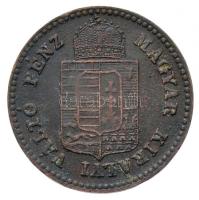 1878KB 1kr Cu, 2x1 makk T:2, patina, apró ph.
1878KB 1 Kreuzer Cu, 2x1 acorn, C:XF patina, small ed...