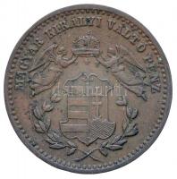 1868KB 1kr Cu "Angyalos címer" T:2
Adamo M4.1