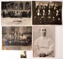 cca 1930-1940 9 db fénykép egy fogorvos hagyatékából: csoportképek, fogorvosi beavatkozás, stb., kül...