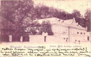 1899 Zalatna, Zlatna; Lukáts Béla kastélya, kiadja Nagy Lajos / castle (EK)