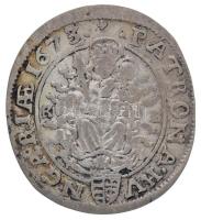 1673K-B 6kr Ag "I. Lipót" (2,71g) T:2- 
Huszár: 1450., Unger II.: 1072