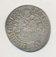 1687K-B 3kr Ag "I. Lipót" (1,31g) T:3 
Huszár: 1466., Unger II.: 1085.a