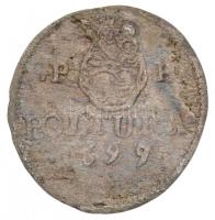 1699. Poltura Ag "I. Lipót" (0,79g) T:2- hajlott
Huszár: 1482., Unger II.: 1093.a