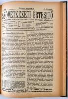 Peidl Gyula (szerk.): Szövetkezeti Értesítő. Az Általános Fogyasztási Szövetkezet hivatalos közlönye.  I-III. évfolyam. (I. 1-11. szám (nem teljes), II. 1-12. szám, III. 1-12. szám). Budapest, 1909-1910-1911,  Általános Fogyasztási Szövetkezet. Könyvkötői félvászon kötés, 304 p. A három évfolyam egybekötve. A lapokon néhol ceruzával bejegyzés, aláhúzás.  Peidl Gyula (1873-1943) politikus, későbbi miniszterelnök (1919) által szerkesztet folyóirat az 1909-11-es évekből.