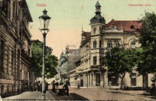 Eszék, Osijek, Eseeg; Kapucinus utca / Kapucinska ulica / street, hotel