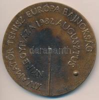 1982. "XIV. Amatőr Tenisz Európa Bajnokság Nyíregyháza 1982 Augusztus" kétoldalas Br díjpl...