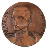 Vígh Tamás (1926-2010) 1994. "Vasvári Pál emlékérem" egyoldalas öntött Br plakett (83-84mm) T:2 Hungary 1994. "Pál Vasvári Commemorative Medallion" one-sided Br plaque. Sign.: Tamás Vígh (83-84mm) C:XF