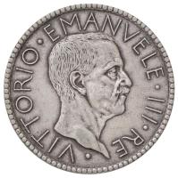 Olaszország 1927R/VI 20L Ag "III. Viktor Emánuel" Róma (15,05g) T:2,2- patina / Italy 1927R/VI 20 Lire Ag "Vittorio Emanuele III"  Rome (15,05g) C:XF,VF patina Krause KM#69