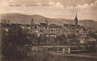 Nagyszeben, Sibiu, Hermannstadt; látkép, kiadja Joseph Drotleff / general view