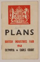 1948 British Industries Fair, Plans of Olympia & Earls Court, tájékoztató füzet, 14 p.