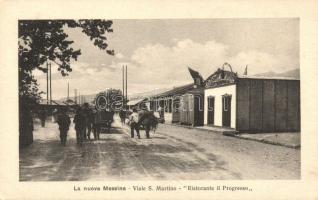 Messina, Viale S. Martino, Ristorante il Progresso / street, restaurant