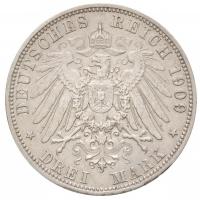 Német Államok / Bajorország 1909D 3M Ag "Bajor Ottó" München (16.68g) T:2 apró ph. / Germa...