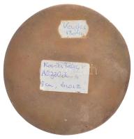 Kovács Béla (1926-1995) "Alföld" öntött Br plakett, jelzés nélkül (89mm) T:2