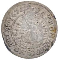 1671K-B 6Kr Ag "I. Lipót" Körmöcbánya (3,15g) T:2,2- 
Hungary 1671K-B 6 Kreuzer Ag "...