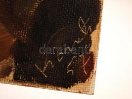 Kováts jelzéssel: Női arckép. Olaj, farost, 28x22 cm