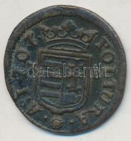 1707K-B Rézpoltúra "II. Rákóczi Ferenc" (2,45g) T:2-
Hungary 1707. Poltura "Francis ...