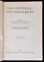 Dr. Max Freiherr Du Prel: Das General-Gouvernement. Würzburg, 1942, Konrad Trilitsch. Kiadói félvász...