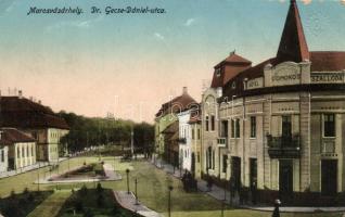 Marosvásárhely, Targu Mures; Dr. Gecse Dániel utca, Domokos szálloda / street, hotel (EB)