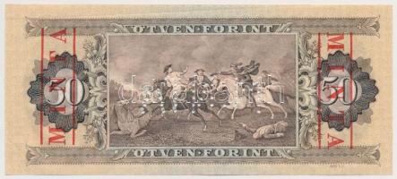 1980. 50Ft "D 000 000230" sorozat és sorszámmal, piros "MINTA" felülnyomással és...