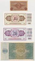 Vegyes: Független Horvát Állam 1941. 100K + 1942. 2K + Jugoszlávia 1978. 20D + 1981. 10D T:I-,III
M...