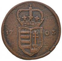 1705. XX Poltura Cu "II. Rákóczi Ferenc" (14,15g) T:2- Hungary 1705. XX Poltura "Fran...