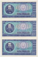 Románia 1941. 2000L + 1944. 5000L + 1966. 25L + 50L + 100L (4x) közte 3db sorszámkövető és 1db közel...