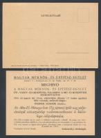 cca 1933-1946 4 db különböző meghívó(Magyar-Spanyolamerikai Kereskedelmi Kamara, Deák-téri Luther Sz...