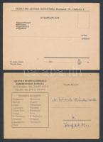 cca 1933-1946 4 db különböző meghívó(Magyar-Spanyolamerikai Kereskedelmi Kamara, Deák-téri Luther Sz...