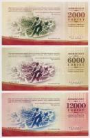 Budapest 2010. 2000Ft + 6000Ft + 12.000Ft "Adományjegy az árvíz és a vörösiszap károsultjainak ...