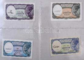 Egyiptom 5p-5P (24x) berakólapokon T:I,I- Egypt 5 Piasters - 5 Pounds (24x) on binder pages C:UNC,AU