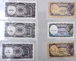 Egyiptom 5p-5P (24x) berakólapokon T:I,I-
Egypt 5 Piasters - 5 Pounds (24x) on binder pages C:UNC,A...