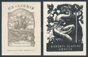 6 db különböző ex libris