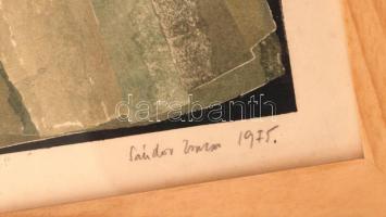 Sándor Zsuzsa (?-): Világokat igazgatok. Papírmetszet, papír, jelzett, üvegezett keretben, 34×25 cm