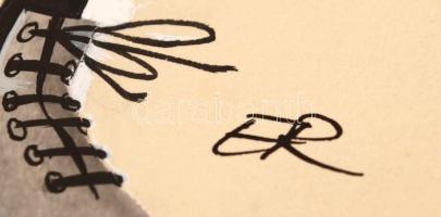 Ruszkay György (1930-1990): Grafikák. Vegyes technika, papír, 7 db jelzett, 22x15 és 21x30 cm