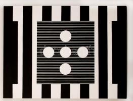 Dévényi János (1956-): Áramlások. Akril, vászon, jelzett, 60×80 cm