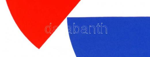 Dévényi János (1956-): Félkörívek. Akril, vászon, jelzett, 60×60 cm