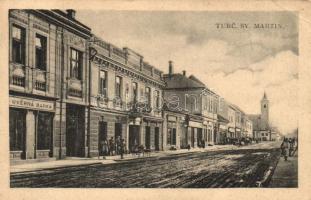 Turócszentmárton, Turciansky Svaty Martin; utca, bank / street, bank (EK)