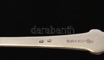 Ezüst(Ag) címerpajzsos kiskanál, jelzett, nettó: 9,6 g