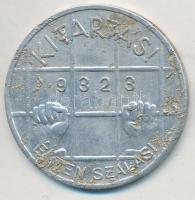 1939. "Győzünk / Kitartás! - 9323 - Éljen Szálasi" Al zseton (25mm) T:2-