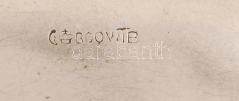 Ezüst(Ag) négyszögletes "Reitklub 1902-1927" feliratú tálka, jelzett, nettó: 26,6 g