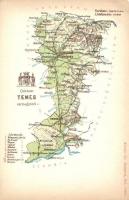 Temes vármegye térképe / Map of Temes County (b)