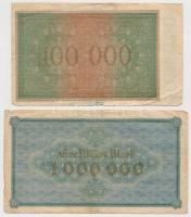 Németország / Weimari Köztársaság 1922-1923. 8db-os vegyes bankjegy és szükségpénz tétel, közte &quo...