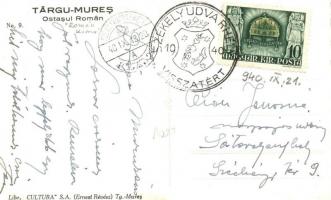 1940 Marosvásárhely, Targu Mures; román katona szobra / Romanian soldier statue, 'Székelyudvarh...